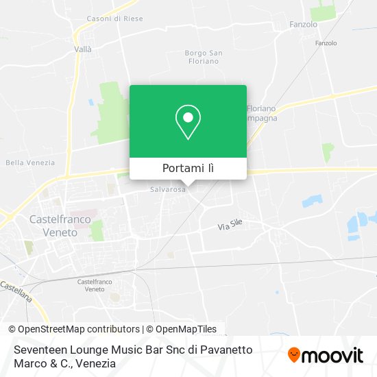 Mappa Seventeen Lounge Music Bar Snc di Pavanetto Marco & C.