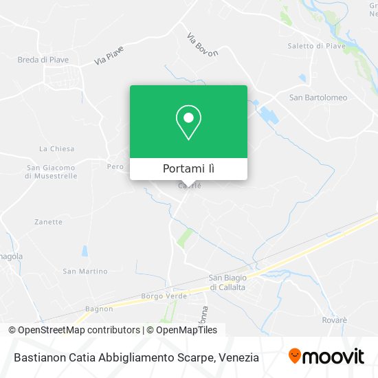 Mappa Bastianon Catia Abbigliamento Scarpe