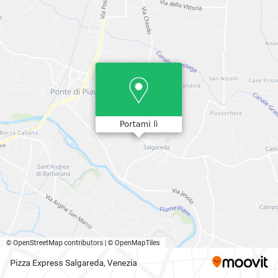 Mappa Pizza Express Salgareda