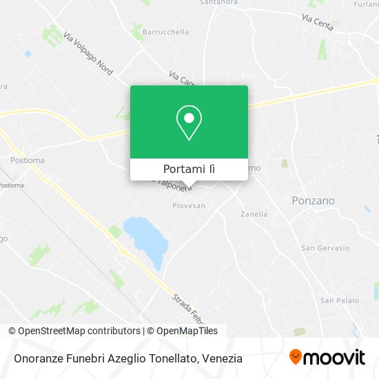 Mappa Onoranze Funebri Azeglio Tonellato