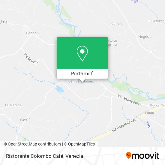 Mappa Ristorante Colombo Café