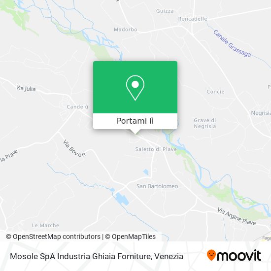 Mappa Mosole SpA Industria Ghiaia Forniture