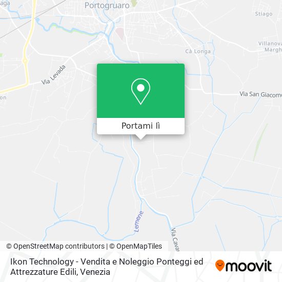 Mappa Ikon Technology - Vendita e Noleggio Ponteggi ed Attrezzature Edili