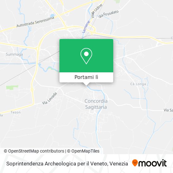 Mappa Soprintendenza Archeologica per il Veneto