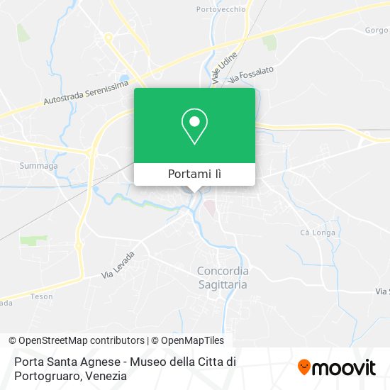 Mappa Porta Santa Agnese - Museo della Citta di Portogruaro