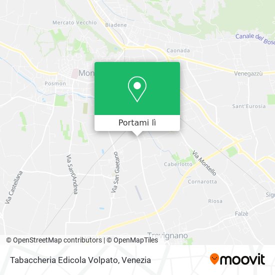 Mappa Tabaccheria Edicola Volpato