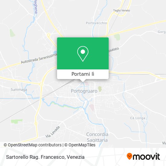 Mappa Sartorello Rag. Francesco