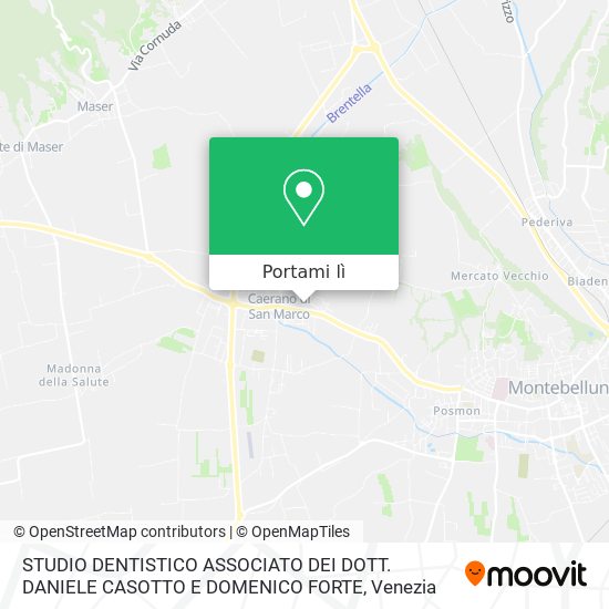 Mappa STUDIO DENTISTICO ASSOCIATO DEI DOTT. DANIELE CASOTTO E DOMENICO FORTE