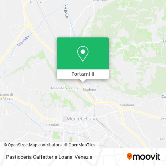 Mappa Pasticceria Caffetteria Loana