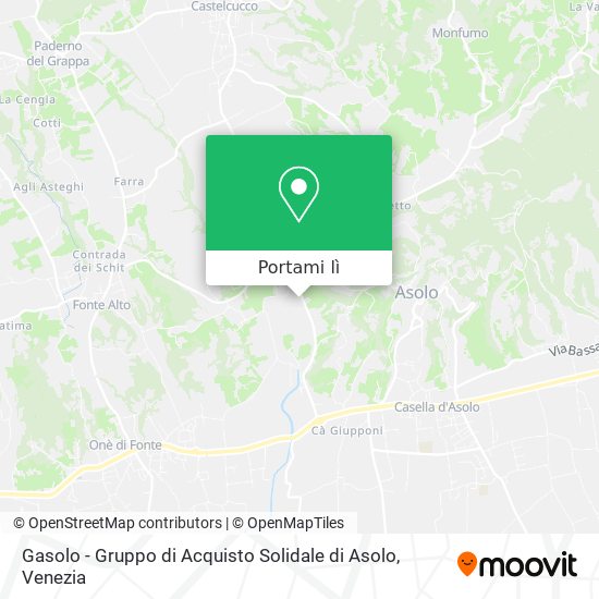Mappa Gasolo - Gruppo di Acquisto Solidale di Asolo