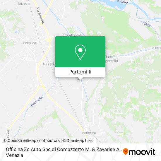 Mappa Officina Zc Auto Snc di Comazzetto M. & Zavarise A.