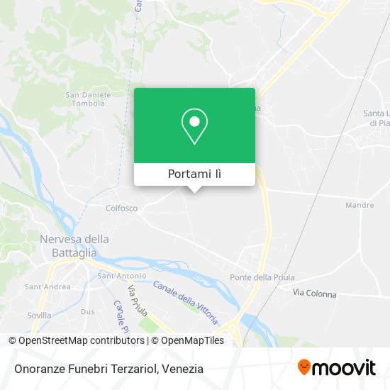 Mappa Onoranze Funebri Terzariol