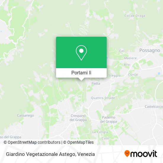 Mappa Giardino Vegetazionale Astego