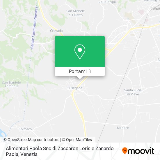 Mappa Alimentari Paola Snc di Zaccaron Loris e Zanardo Paola