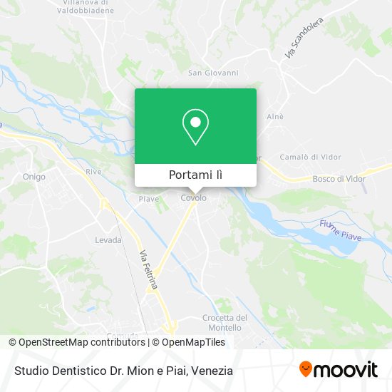 Mappa Studio Dentistico Dr. Mion e Piai