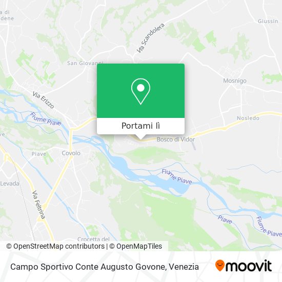 Mappa Campo Sportivo Conte Augusto Govone
