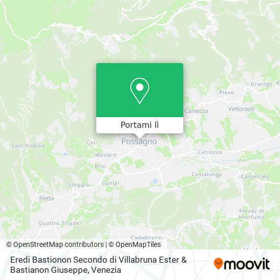 Mappa Eredi Bastionon Secondo di Villabruna Ester & Bastianon Giuseppe