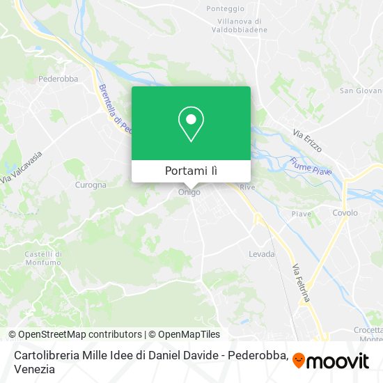 Mappa Cartolibreria Mille Idee di Daniel Davide - Pederobba