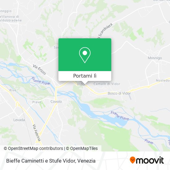 Mappa Bieffe Caminetti e Stufe Vidor