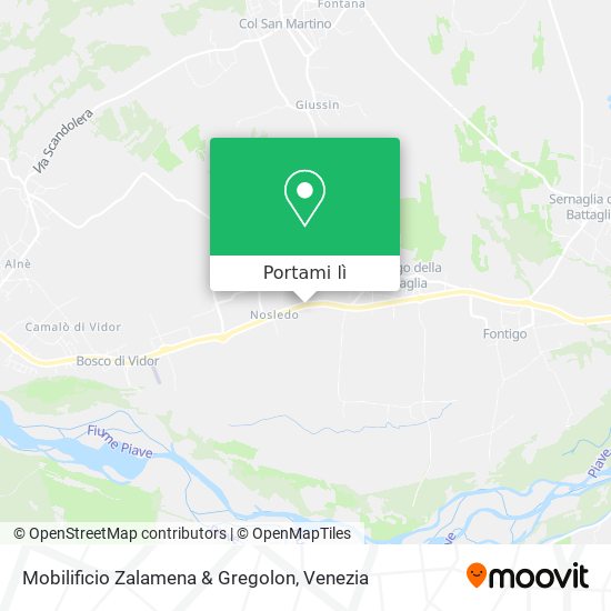 Mappa Mobilificio Zalamena & Gregolon