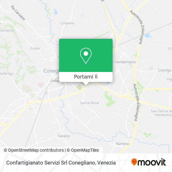 Mappa Confartigianato Servizi Srl Conegliano