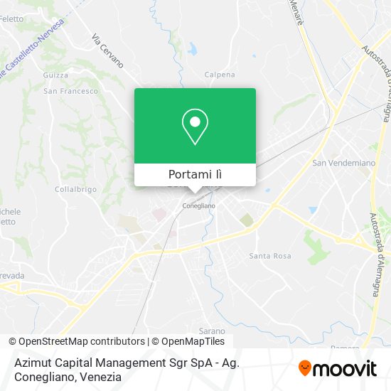 Mappa Azimut Capital Management Sgr SpA - Ag. Conegliano