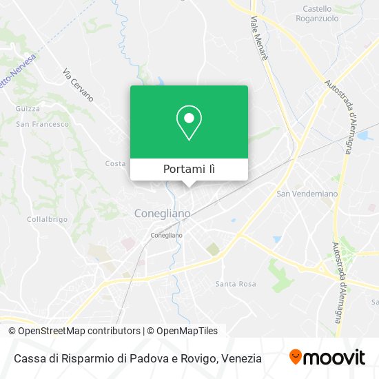 Mappa Cassa di Risparmio di Padova e Rovigo