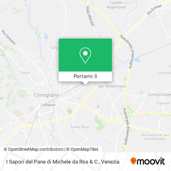 Mappa I Sapori del Pane di Michele da Ros & C.