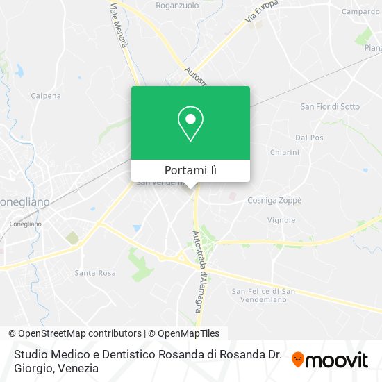 Mappa Studio Medico e Dentistico Rosanda di Rosanda Dr. Giorgio