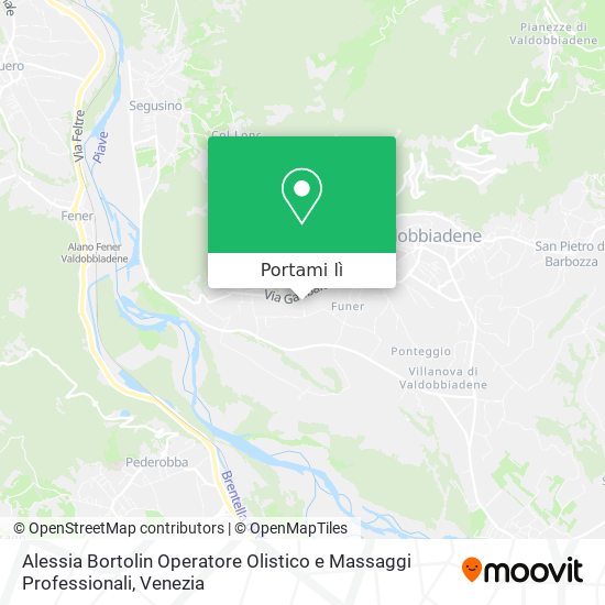 Mappa Alessia Bortolin Operatore Olistico e Massaggi Professionali
