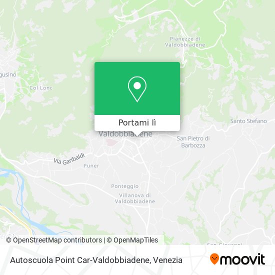 Mappa Autoscuola Point Car-Valdobbiadene