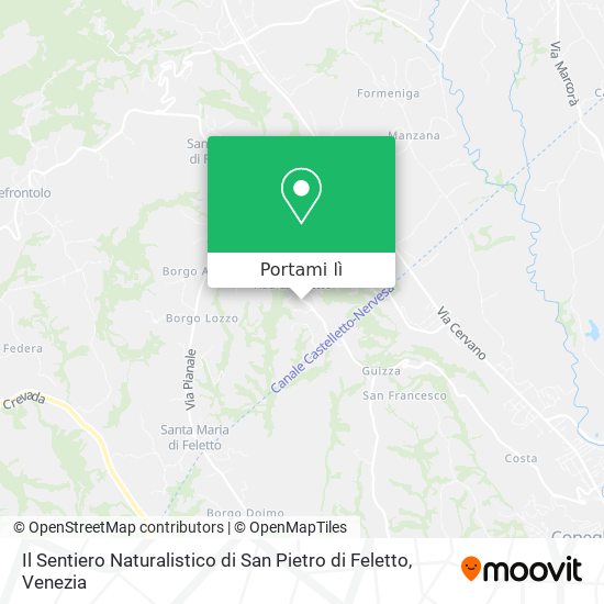 Mappa Il Sentiero Naturalistico di San Pietro di Feletto