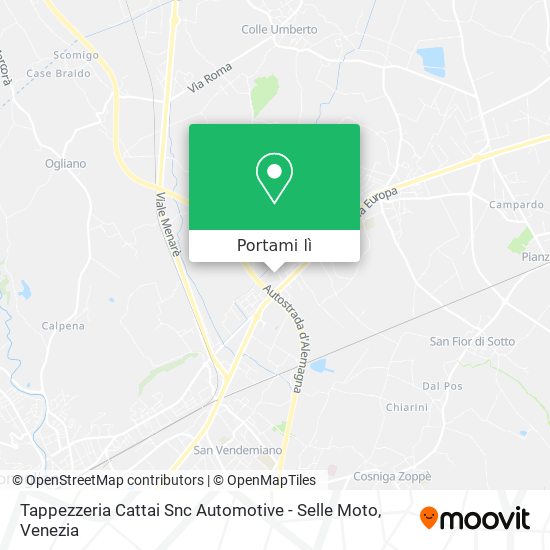 Mappa Tappezzeria Cattai Snc Automotive - Selle Moto