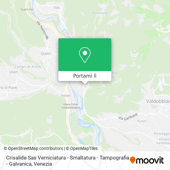 Mappa Crisalide Sas Verniciatura - Smaltatura - Tampografia - Galvanica