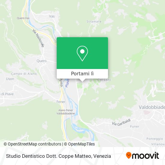 Mappa Studio Dentistico Dott. Coppe Matteo