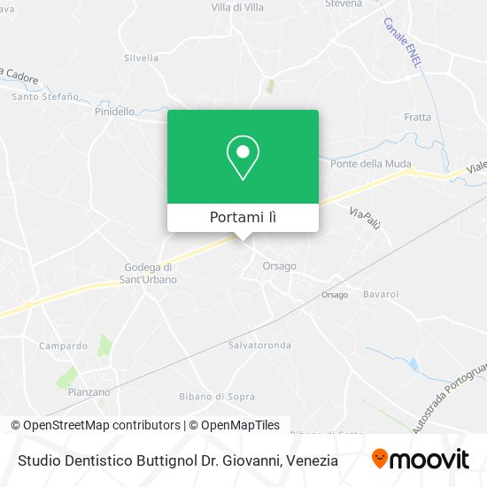 Mappa Studio Dentistico Buttignol Dr. Giovanni