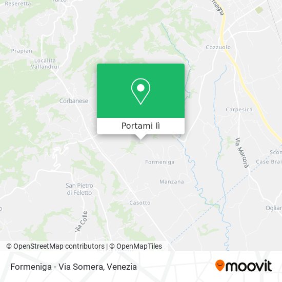 Mappa Formeniga - Via Somera