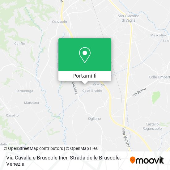 Mappa Via Cavalla e Bruscole Incr. Strada delle Bruscole