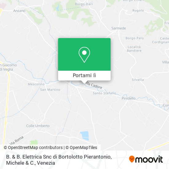 Mappa B. & B. Elettrica Snc di Bortolotto Pierantonio, Michele & C.