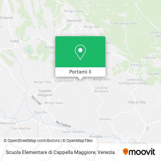 Mappa Scuola Elementare di Cappella Maggiore