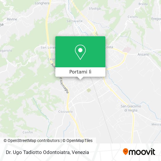 Mappa Dr. Ugo Tadiotto Odontoiatra