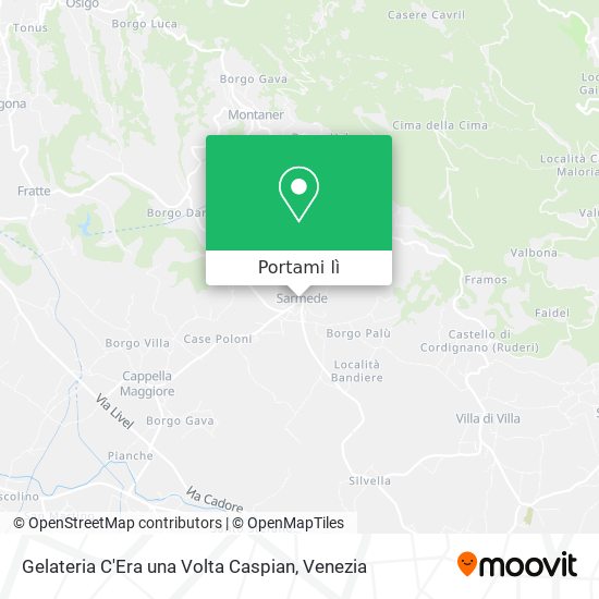 Mappa Gelateria C'Era una Volta Caspian