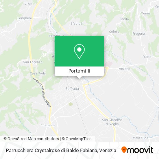 Mappa Parrucchiera Crystalrose di Baldo Fabiana