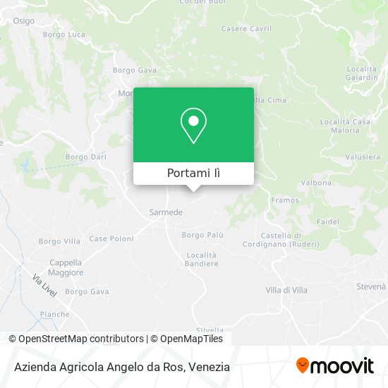 Mappa Azienda Agricola Angelo da Ros