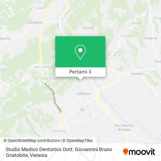 Mappa Studio Medico Dentistico Dott. Giovannini Bruno Gnatobite