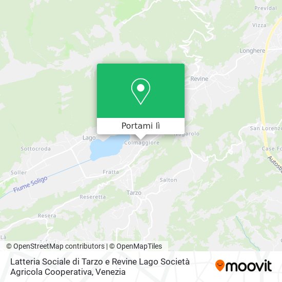 Mappa Latteria Sociale di Tarzo e Revine Lago Società Agricola Cooperativa