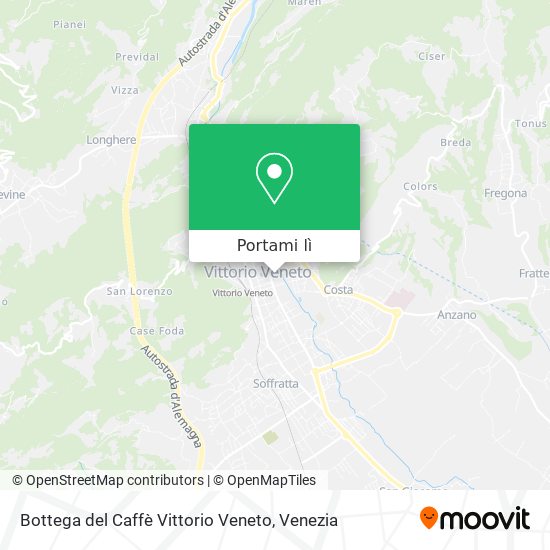 Mappa Bottega del Caffè Vittorio Veneto