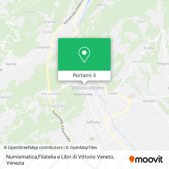Mappa Numismatica,Filatelia e Libri di Vittorio Veneto