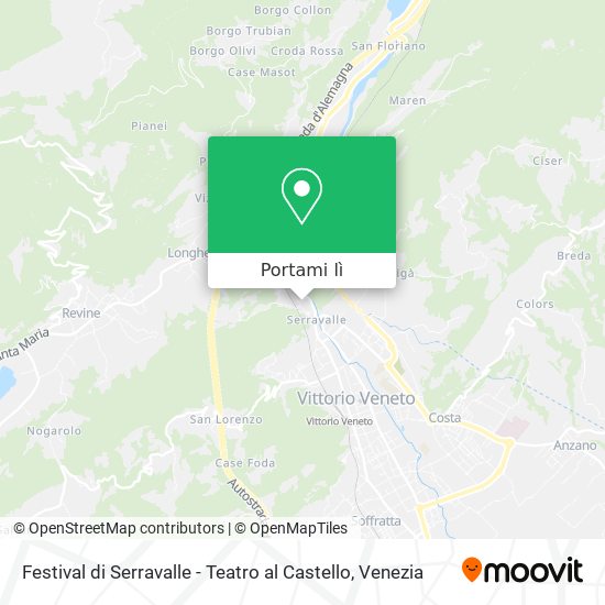 Mappa Festival di Serravalle - Teatro al Castello