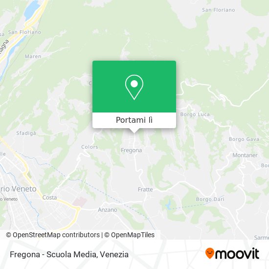 Mappa Fregona - Scuola Media